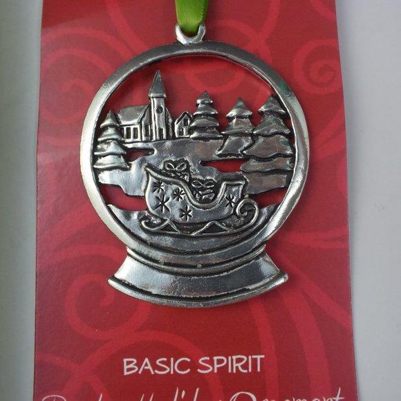 Basic Spirit Pewter Holiday Christmas Tree Ornament NIB - Picture 3 of 7